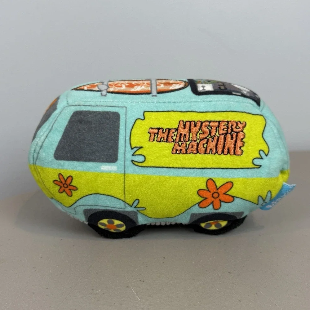 Bark Scooby Doo Dog Toy Mystery Machine Van Blue Green Plush